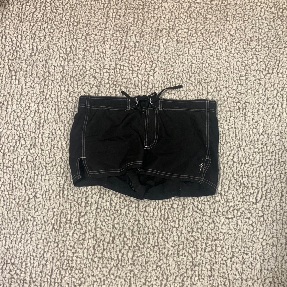 Black swim shorts